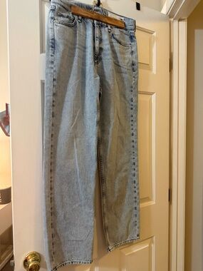 rag & bone Light Blue Straight-Leg Denim Jeans